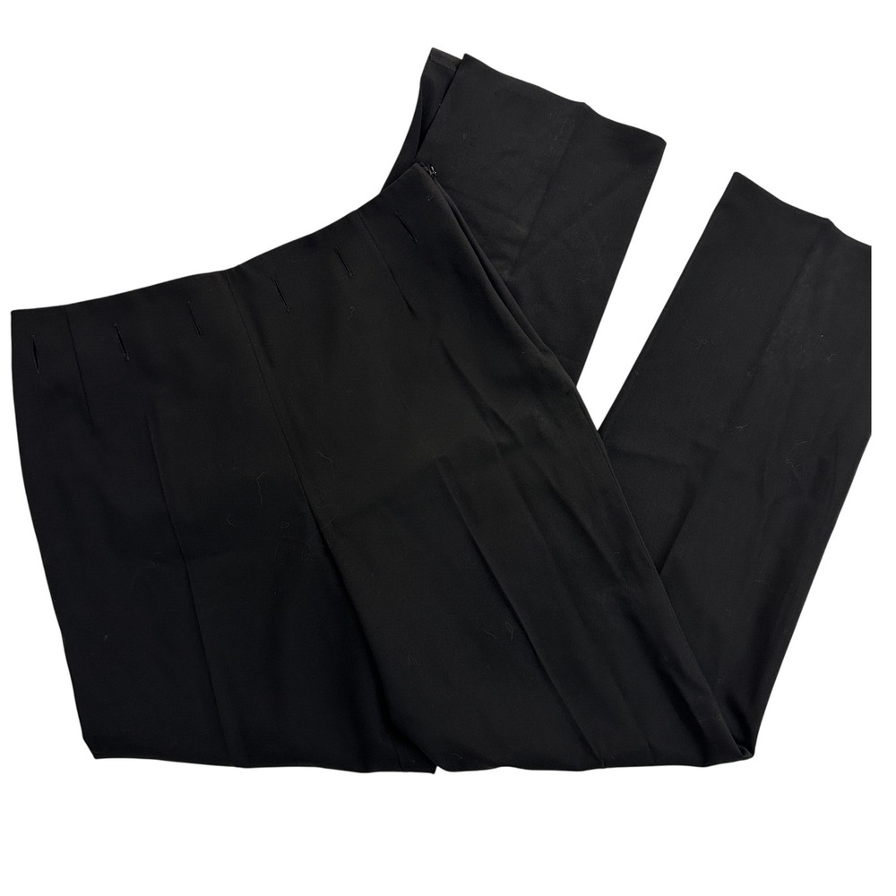 Escada Women's‎ Size 38 Black Dress Pants Slit Hem Ankle Career Business Casual